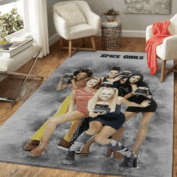 Spice Girls In Sketch Sketch Of Great Musician Art For Fans Area Rug Living Room Carpet Rug Regtangle Carpet Floor Decor Home Decor