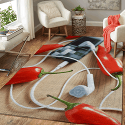 Spicy Music Music Art For Fans Area Rug Living Room Carpet Rug Regtangle Carpet Floor Decor Home Decor