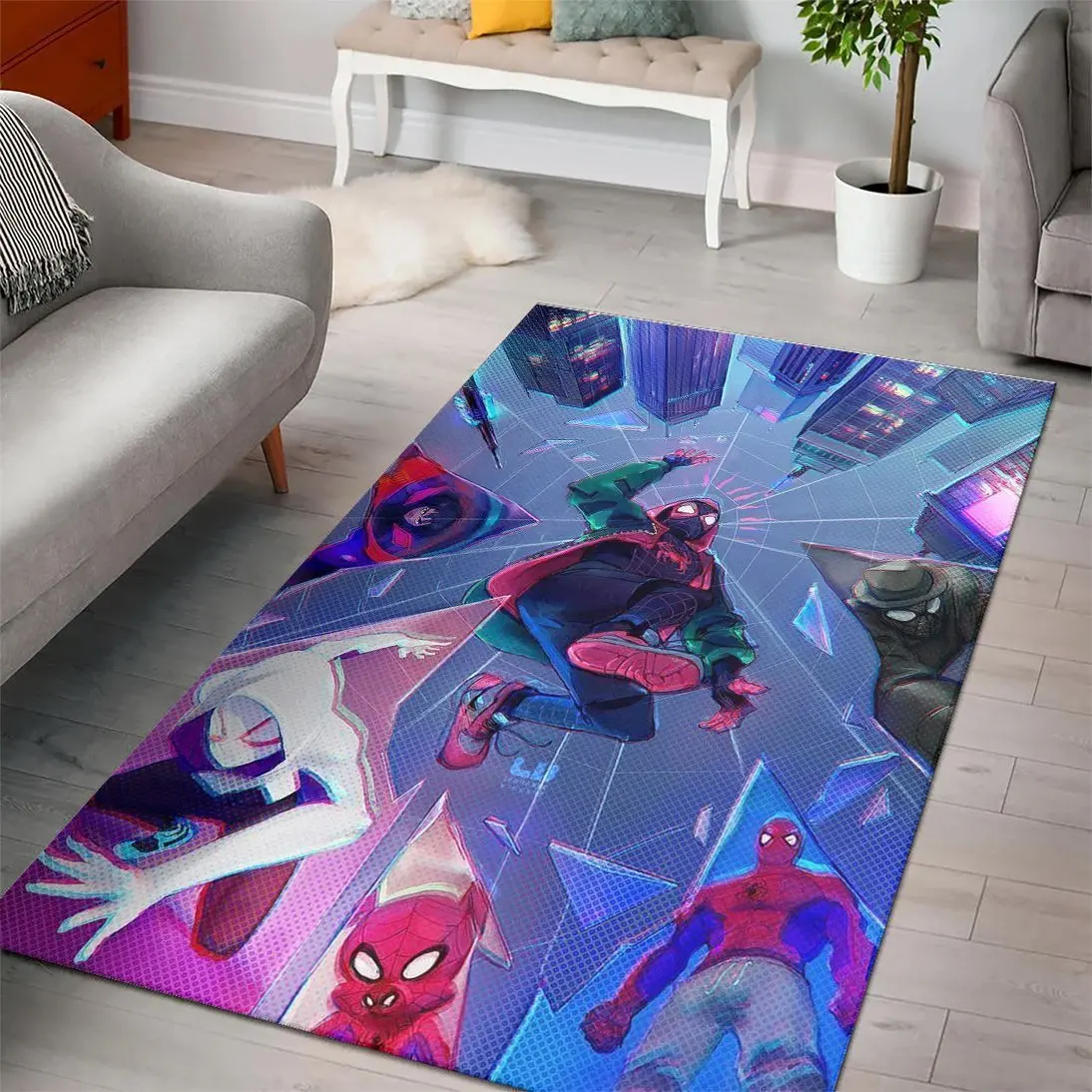 Spider Man Marvel Movies Area Rugs Living Room Carpet Rug Regtangle Carpet Floor Decor Home Decor