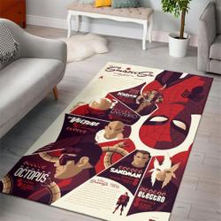 Spider Man Super Hero Marvel Movies Area Rugs Living Room Carpet Rug Regtangle Carpet Floor Decor Home Decor