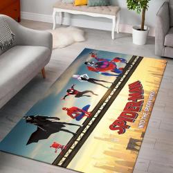 Spider Verse Miles Morales Marvel Rug Living Room Rug Home Decor V3