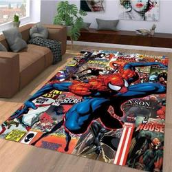 Spiderman Rug Marvel Superhero Living Room Bedroom Carpet Area Rug Living Room Carpet Rug Regtangle Carpet Floor Decor Home Decor
