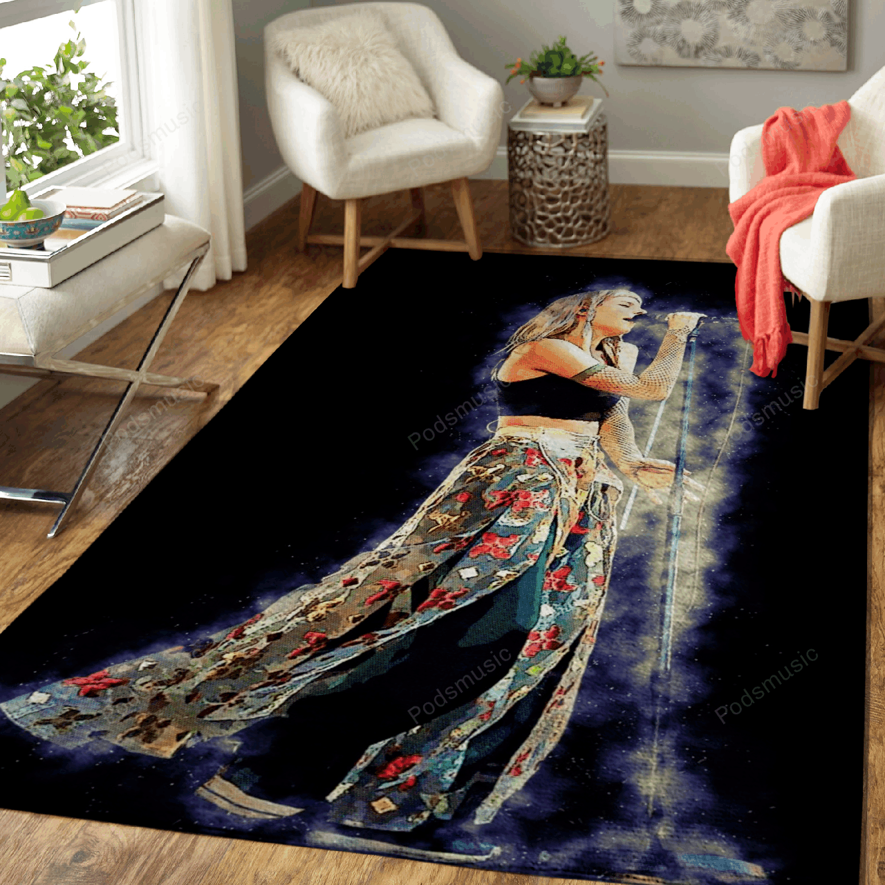 Spirit Of Aurora Aksnes Spirit Of Music Art For Fans Area Rug Living Room Carpet Rug Regtangle Carpet Floor Decor Home Decor