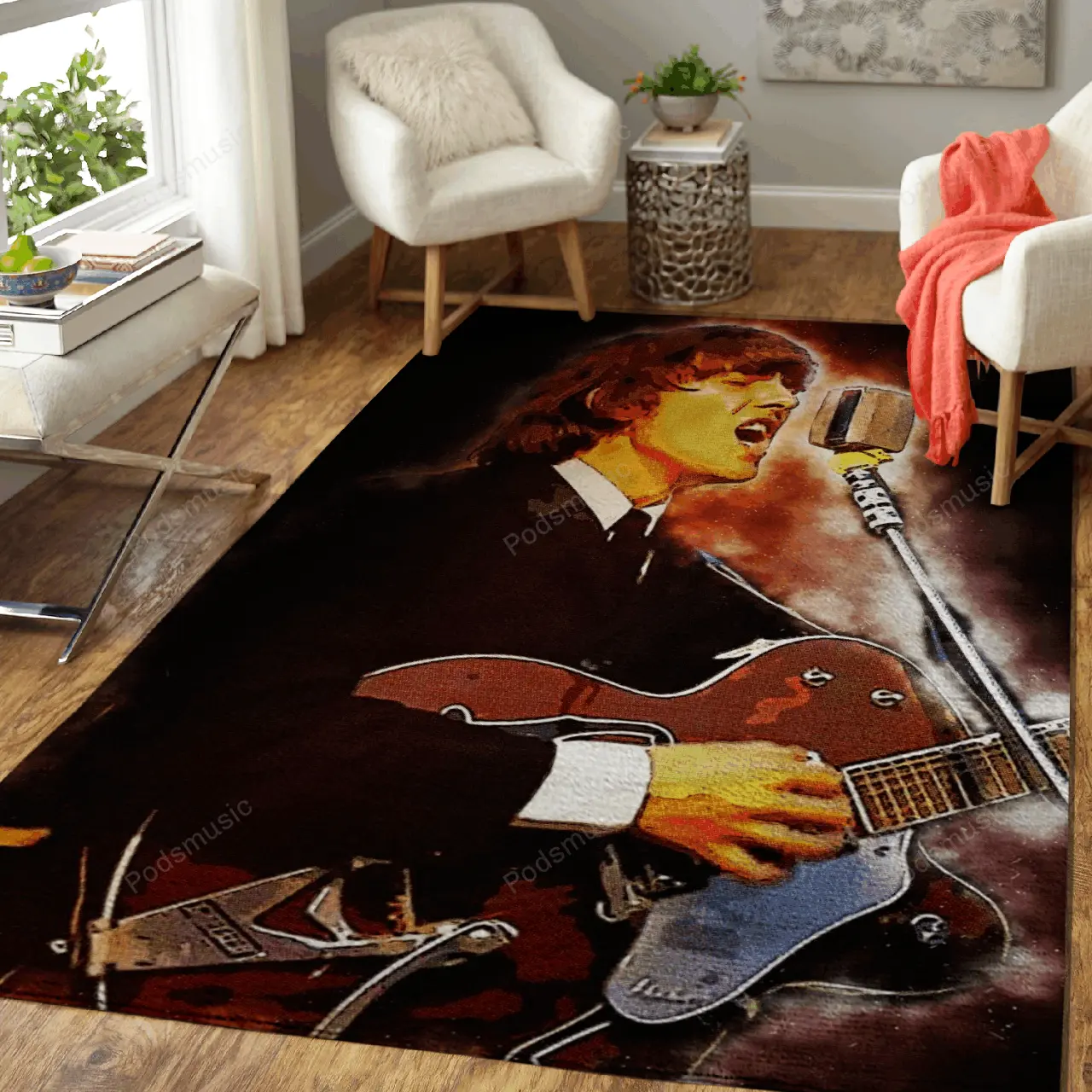 Spirit Of George Harrison Spirit Of Music Art For Fans Area Rug Living Room Carpet Rug Regtangle Carpet Floor Decor Home Decor