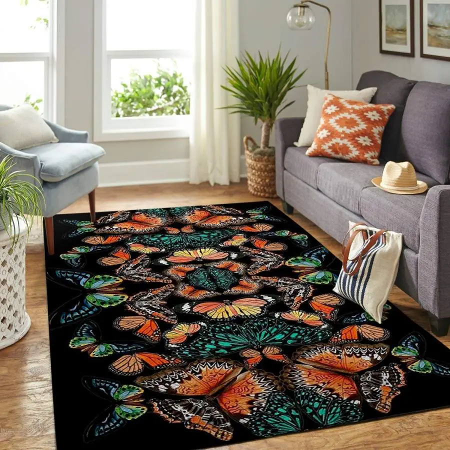 Spring Butterflies Area Rug Living Room Rug Home Decor Sb190827 Ofd