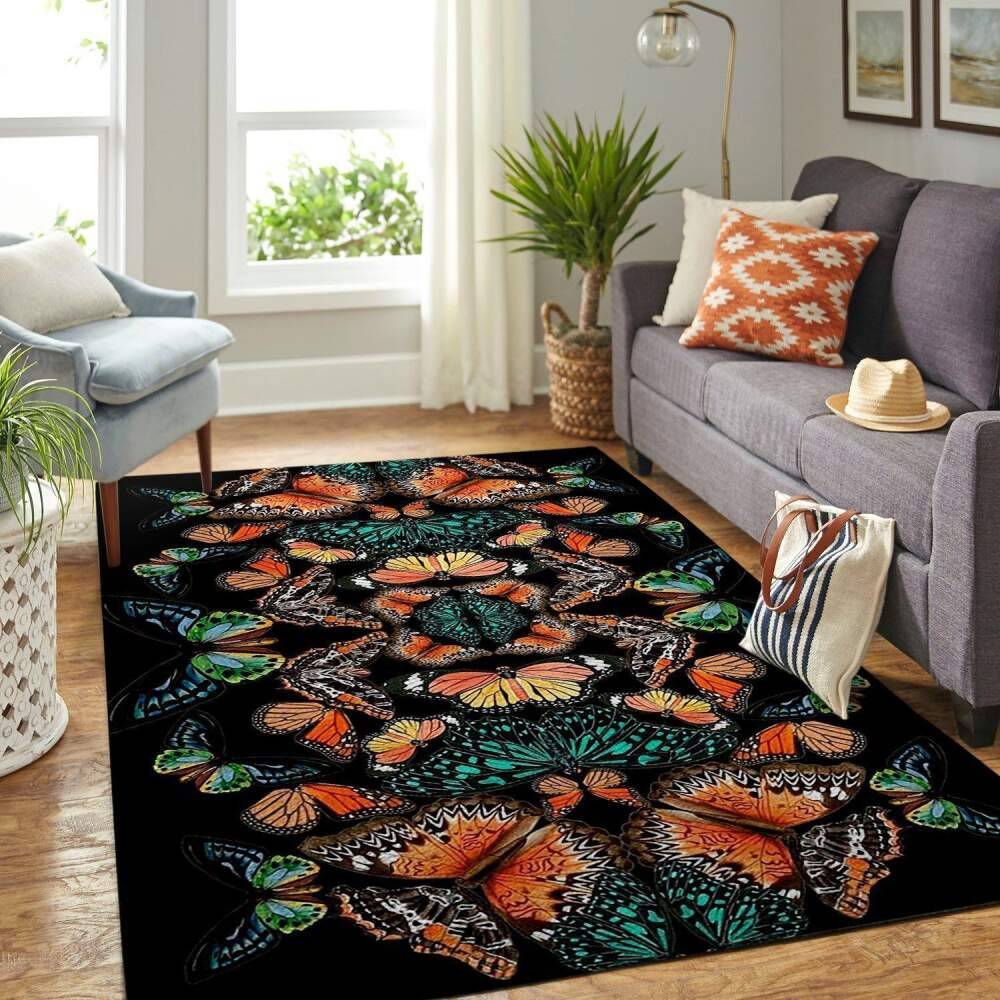 Spring Butterflies Area Rug Sb190827 Ofd Area Rug Living Room Carpet Rug Regtangle Carpet Floor Decor Home Decor