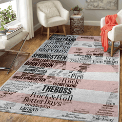 Springsteen The Boss Living Legends Music Art For Fans Area Rug Living Room Carpet Rug Regtangle Carpet Floor Decor Home Decor