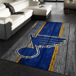 St. Louis Blues Nhl 1 Area Rug Living Room And Bed Room Rug Regtangle Carpet