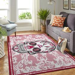 St. Louis Cardinals MLB Team Logo Skull Style Area Rug Living Room Home Decor
