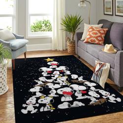 Christmas Snoopy Dog Area Rug Living Room Rug Home Decor Rcdd81F31315