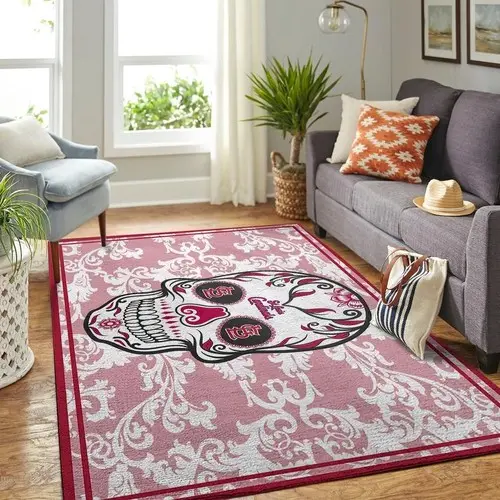 St Louis Cardinals Mlb Team Logo Skull Style Nice Gift Home Decor Area Rug