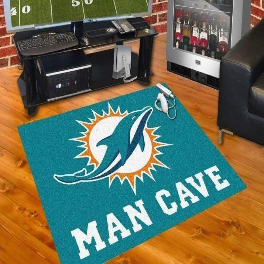 FANMATS Miami Dolphins Area Rug Living Room Rug Home Decor Home