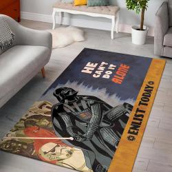Star Wars Darth Vader Lonely Military Art Rug Living Room Rug Home Decor