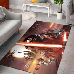 Star Wars Force Awakens Sci Fi Futuristic Action Rug Living Room Rug Home Decor V3