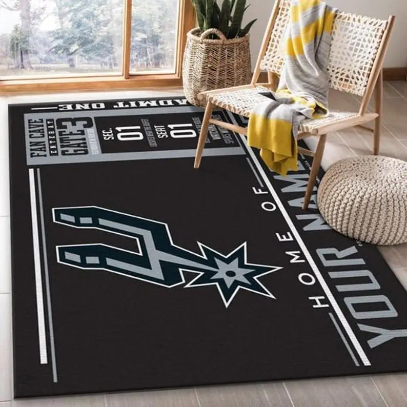Fanmats San Antonio Spurs NBA Fan Rug Living Room Rug Home Decor