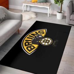 Boston Bruins Rug Living Room Rug Home Decor Area Rug Living Room