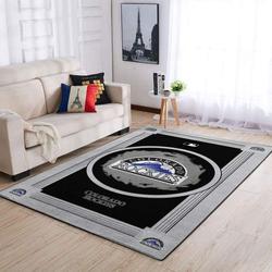 MLB Colorado Rockies Blue  Rug Home Decor Area Rug Living Room