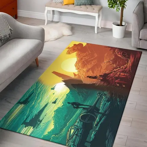 Star Wars Sci Fi Action Fighting Futuristic Rug Living Room Rug Home Decor V1