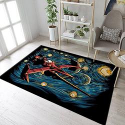 Starry Cowboy Starry Art Area Rug Living Room And Bed Room Rug Rug Regtangle Carpet Floor Decor Home Decor
