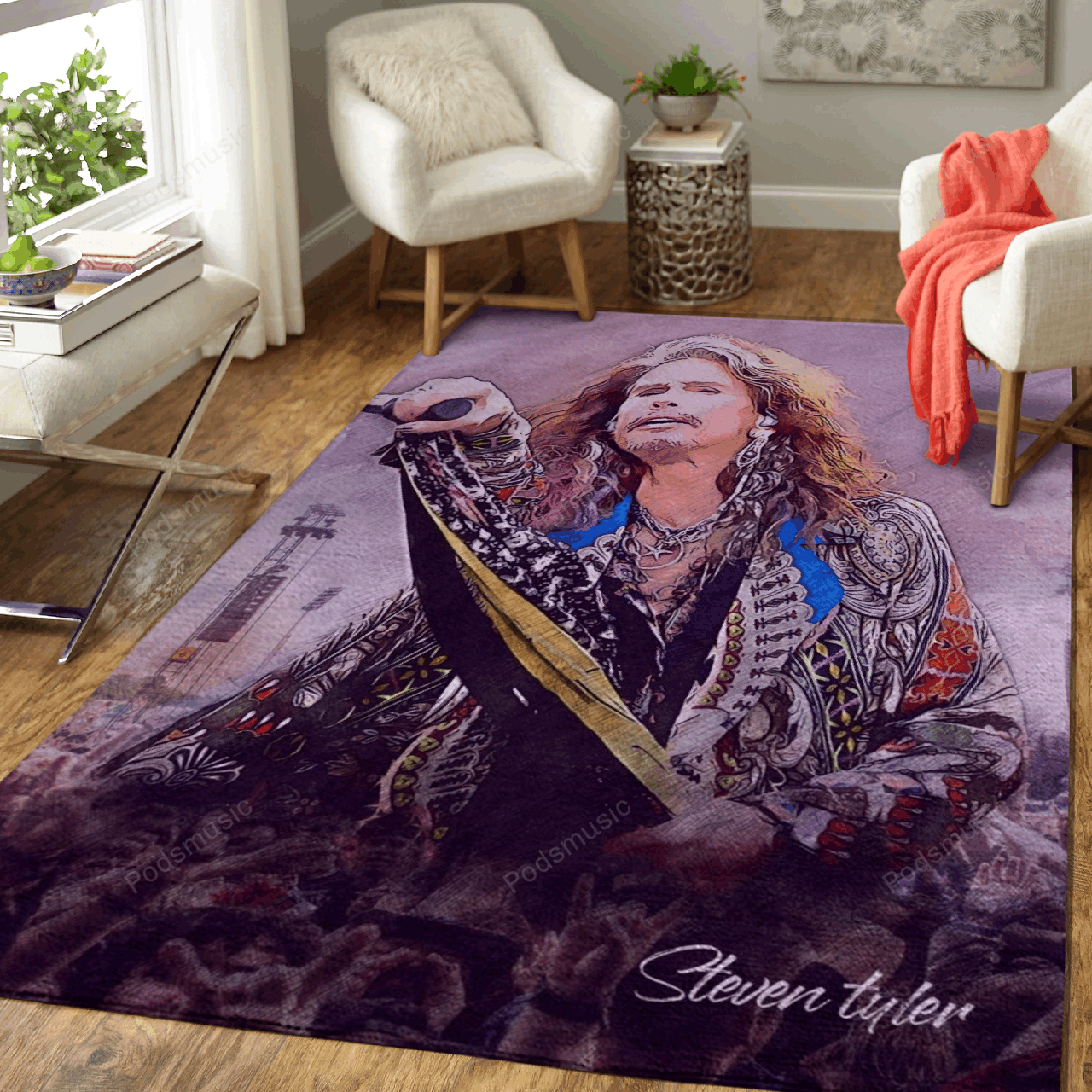 Steven Tyler Vocalist Music Art For Fans Area Rug Living Room Carpet Rug Regtangle Carpet Floor Decor Home Decor