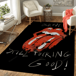Stones Lips Mouth Music Art For Fans Area Rug Living Room Carpet Rug Regtangle Carpet Floor Decor Home Decor
