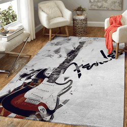 Stratocaster Guitar 3 Music Art Studio Art For Fans Area Rug Living Room Carpet Rug Regtangle Carpet Floor Decor Home Decor