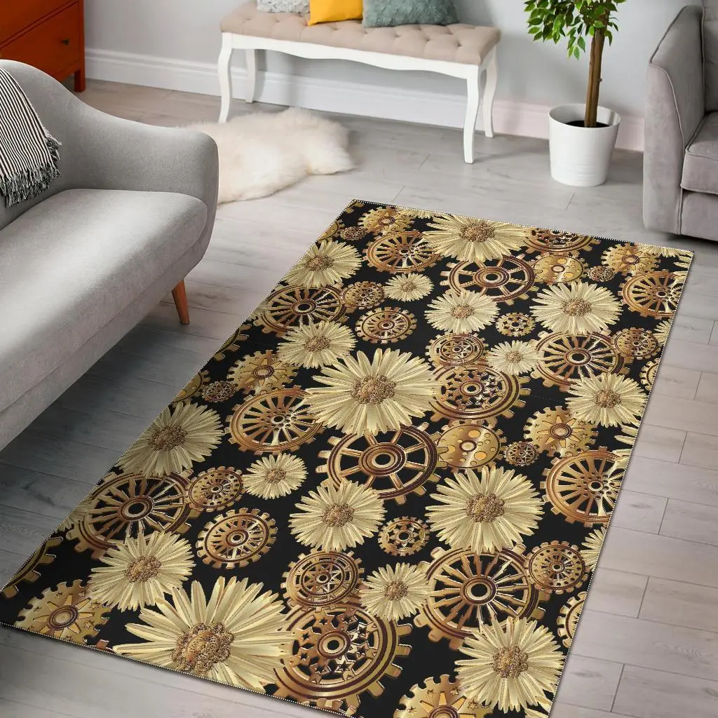 Strawberry Slice Print Pattern Area Rug Living Room Rug Home Decor