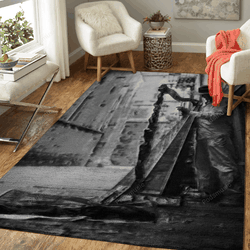 Street Harp Player Music Art For Fans Area Rug Living Room Carpet Rug Regtangle Carpet Floor Decor Home Decor