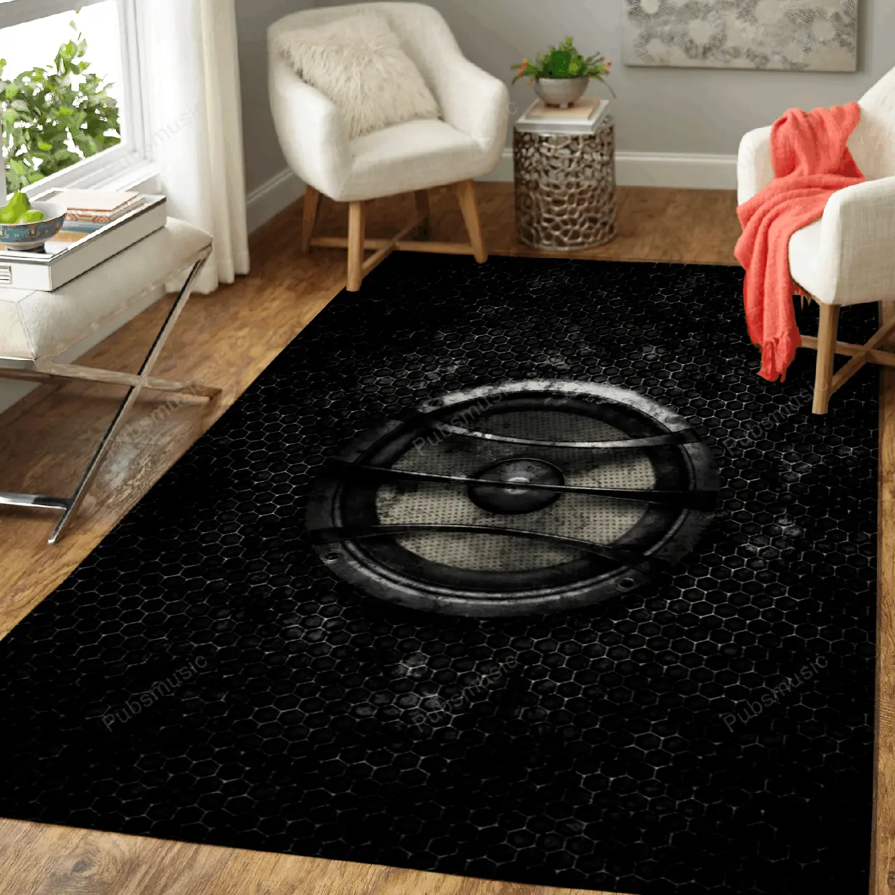 Subwoofer Splatter Painting Music World Art For Fans Area Rug Living Room Carpet Rug Regtangle Carpet Floor Decor Home Decor