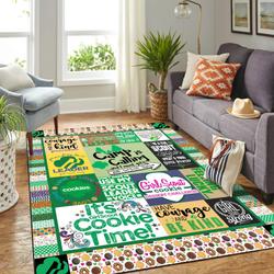 Green Positive Quote Camping Rug Area Rug Living Room Rug Home Decor Geeky Carpethome Decorbedroom Living Room Decor