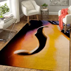 Sunburst Guitar Music Art For Fans Area Rug Living Room Carpet Rug Regtangle Carpet Floor Decor Home Decor