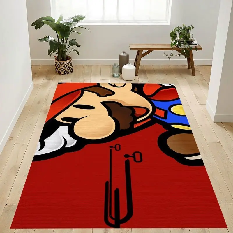Super Mario 107 Area Rug Living Room And Bed Room Rug Rug Regtangle Carpet Floor Decor Home Decor