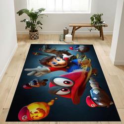 Super Mario 108 Area Rug Living Room And Bed Room Rug Rug Regtangle Carpet Floor Decor Home Decor