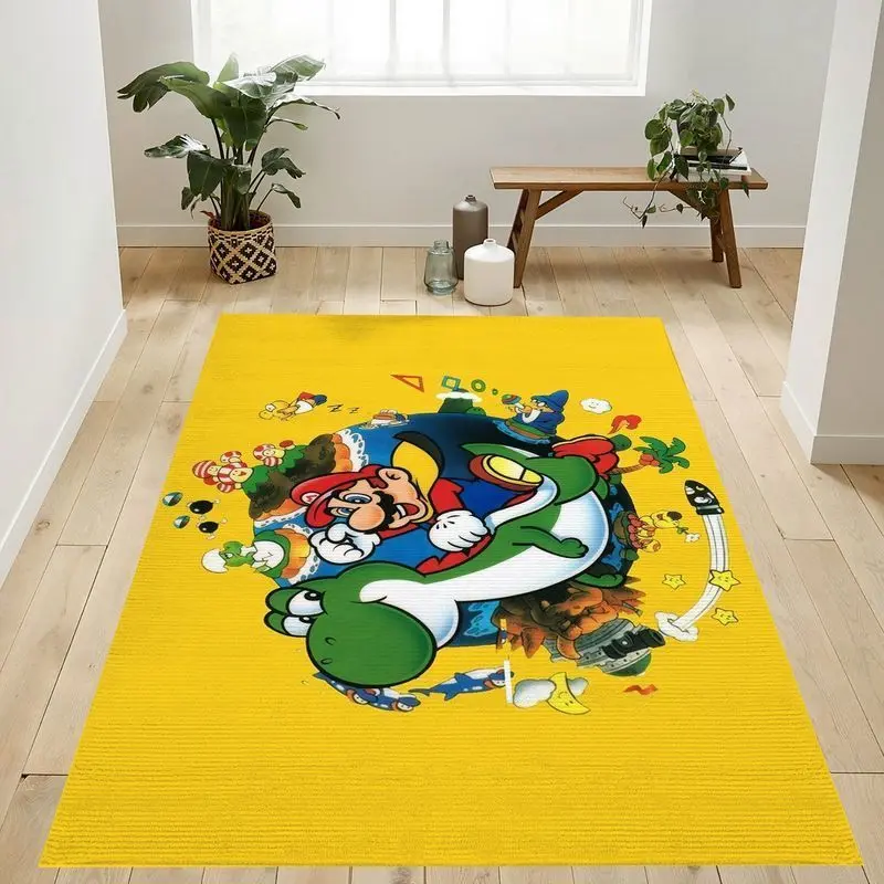 Super Mario 33 Area Rug Living Room And Bed Room Rug Rug Regtangle Carpet Floor Decor Home Decor