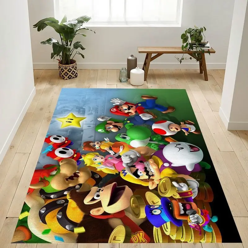 Super Mario 36 Area Rug Living Room And Bed Room Rug Rug Regtangle Carpet Floor Decor Home Decor