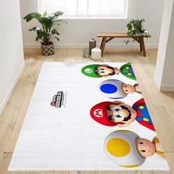 Super Mario 44 Area Rug Living Room And Bed Room Rug Rug Regtangle Carpet Floor Decor Home Decor