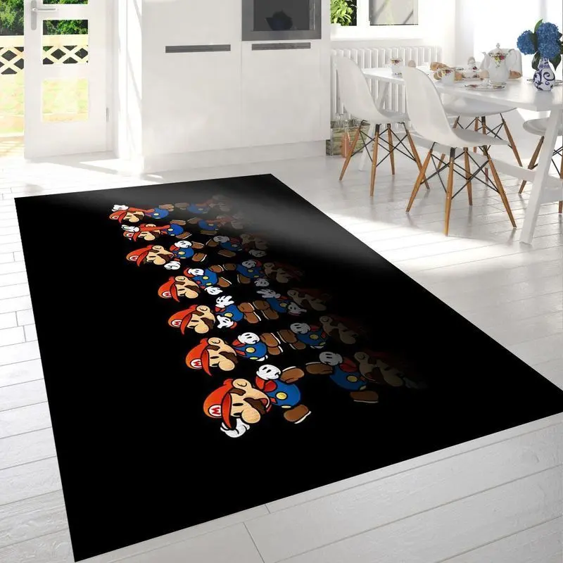 Super Mario 45 Area Rug Living Room And Bed Room Rug Rug Regtangle Carpet Floor Decor Home Decor