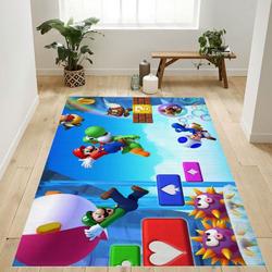Super Mario 49 Area Rug Living Room And Bed Room Rug Rug Regtangle Carpet Floor Decor Home Decor
