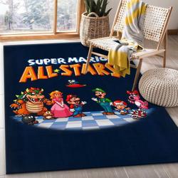 Super Mario All Stars 1 Area Rug Living Room And Bed Room Rug Rug Regtangle Carpet Floor Decor Home Decor