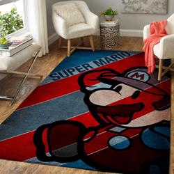Super Mario Area Rug Living Room Rug Home Decor Nintendo Video Game Gfd 1910131