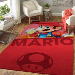 Super Mario Area Rug Living Room Rug Home Decor Nintendo Video Game Gfd 1910138