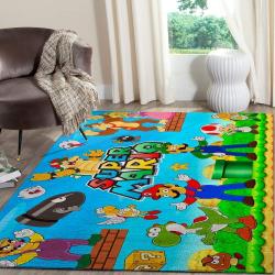 Super Mario Area Rug Nintendo Video Game Carpet Gamer Living Room Rugs Rug Regtangle Carpet Floor Decor Home Decor V878