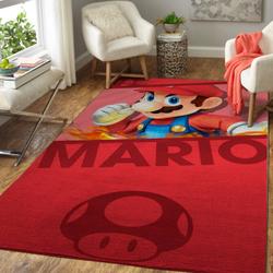 Super Mario Area Rug Nintendo Video Game Carpet Gamer Living Room Rugs Rug Regtangle Carpet Floor Decor Home Decor V881