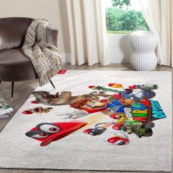Super Mario Area Rug Nintendo Video Game Carpet Gamer Living Room Rugs Rug Regtangle Carpet Floor Decor Home Decor V882