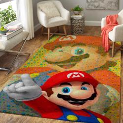 Super Mario Area Rug Nintendo Video Game Carpet Gamer Living Room Rugs Rug Regtangle Carpet Floor Decor Home Decor V888
