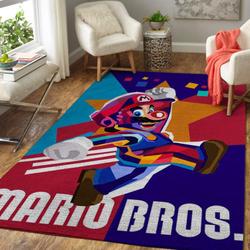 Super Mario Bros. Area Rug Living Room Rug Home Decor Nintendo Video Game Gfd 1910138