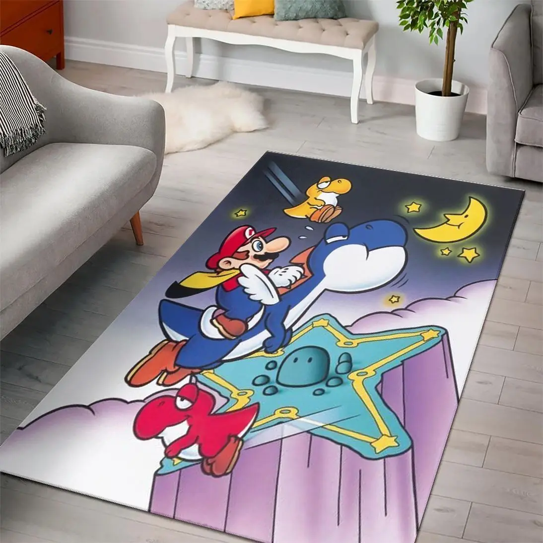 Super Mario Bros Gaming Collection Area Rugs Living Room Carpet Rug Regtangle Carpet Floor Decor Home Decor