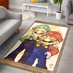 Super Mario Bros Nintendo Switch Gaming Collection Area Rugs Living Room Carpet Rug Regtangle Carpet Floor Decor Home Decor