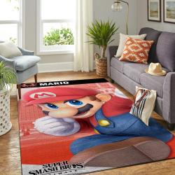 Super Smash Bros. Area Rug Gaming Carpet Gamer Living Room Rugs Rug Regtangle Carpet Floor Decor Home Decor V1224
