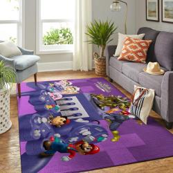 Super Smash Bros. Area Rug Gaming Carpet Gamer Living Room Rugs Rug Regtangle Carpet Floor Decor Home Decor V1234
